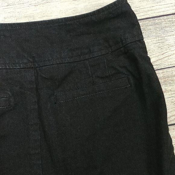 Leifsdottir Anthro Ruffled Denim Pencil Skirt - Picture 5 of 9